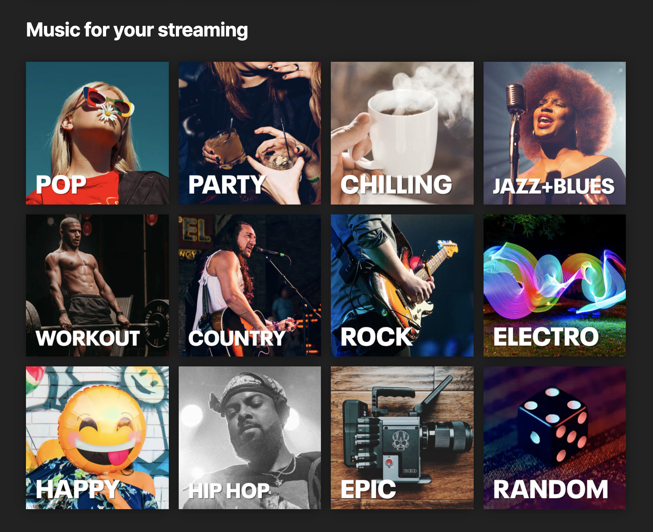 Playlists selection